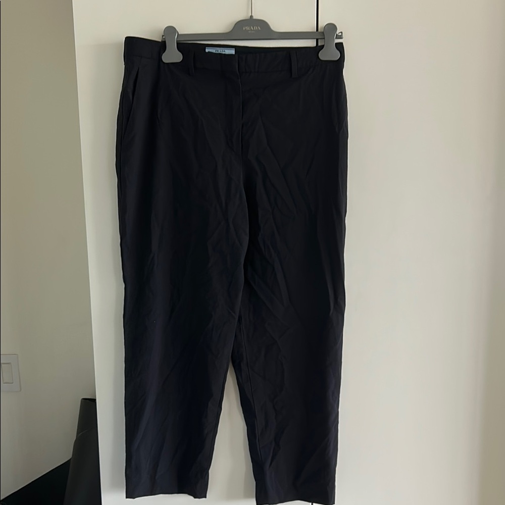 Prada Black Dress Pants Straight-Leg